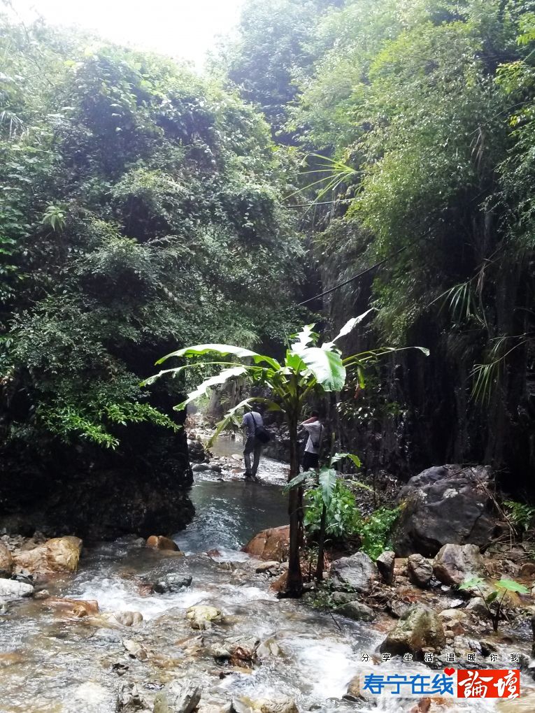 冒雨进斜滩龙水峡谷